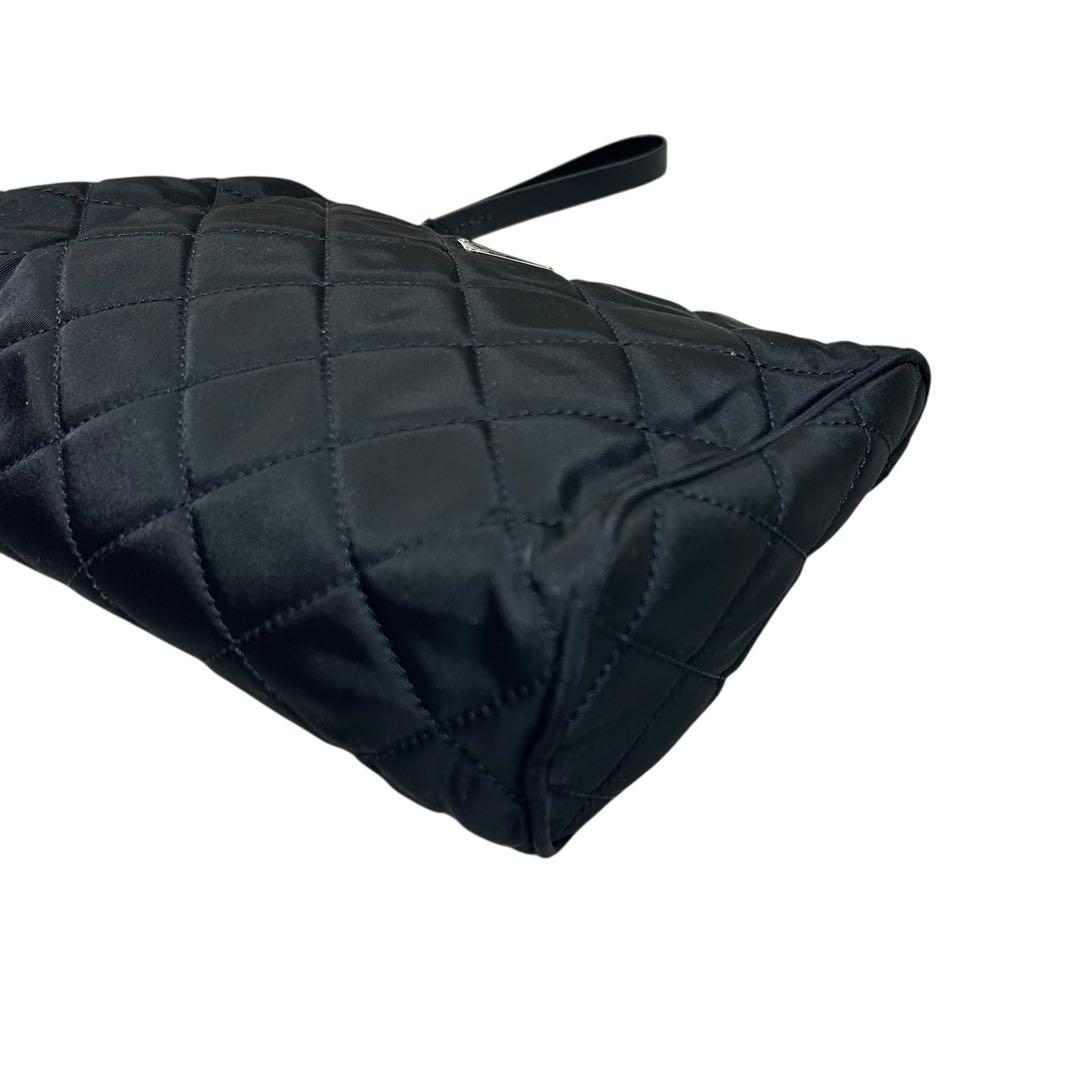 PRADA キルティングポーチ　ナイロン　ブラック　プラダ