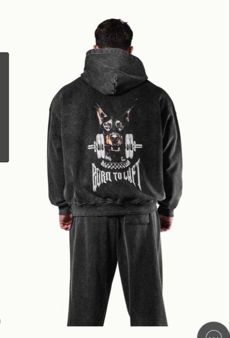 LYFT ドーベルマンヴィンテージパーカー ブラック