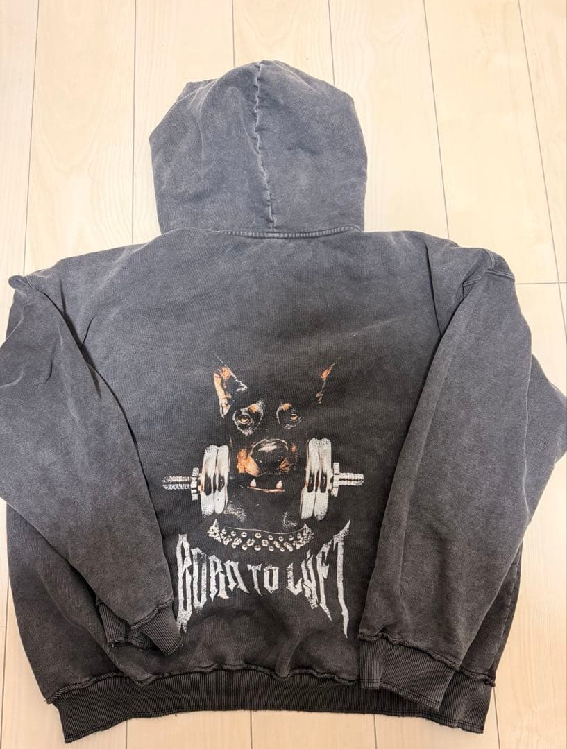 LYFT ドーベルマンヴィンテージパーカー ブラック