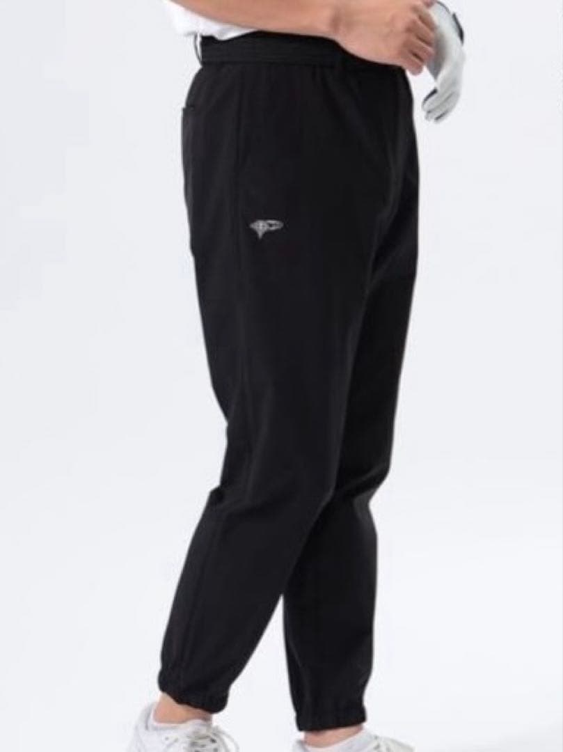 美品 BEAMS GOLF 撥水伸縮性トラックパンツ Lサイズ メンズ ブラック