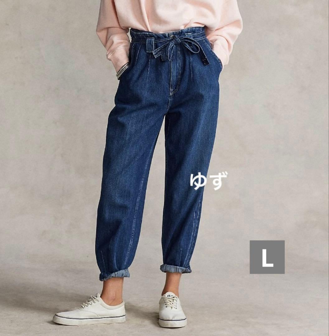 激カワ　石井杏奈さん着用POLO RALPH LAURENベルトジーンズ　リボン