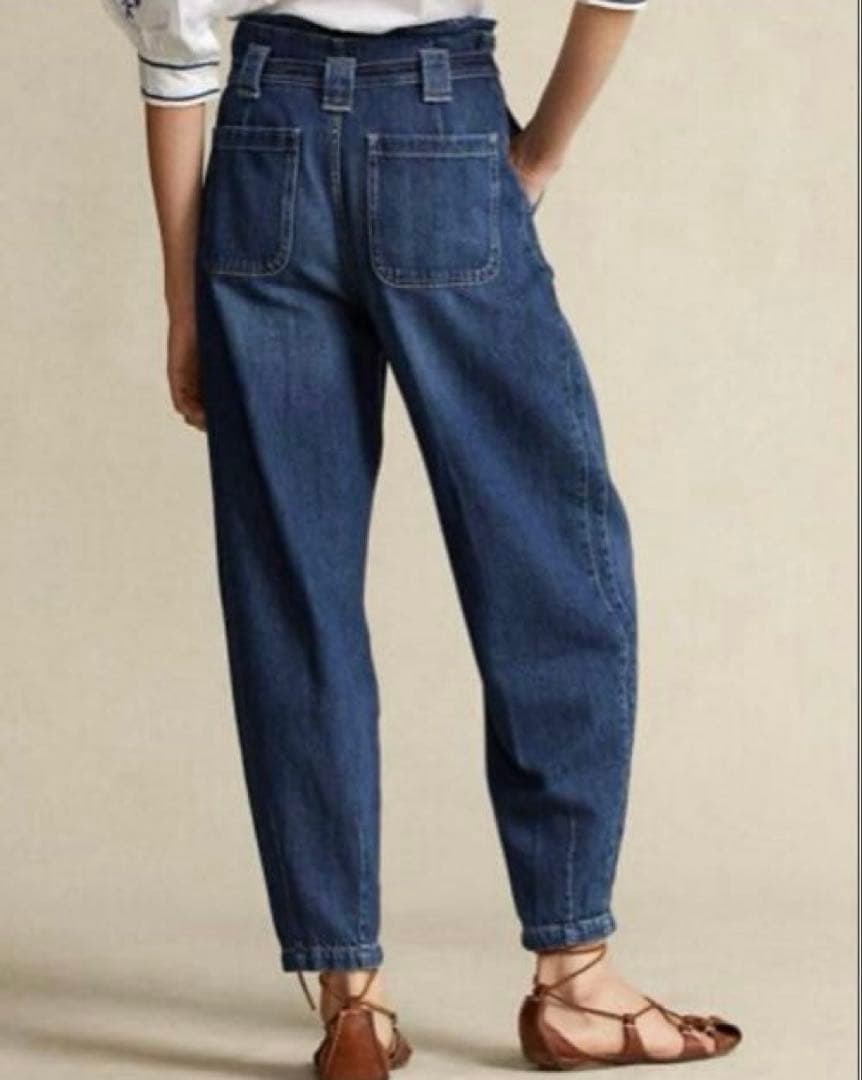 激カワ　石井杏奈さん着用POLO RALPH LAURENベルトジーンズ　リボン