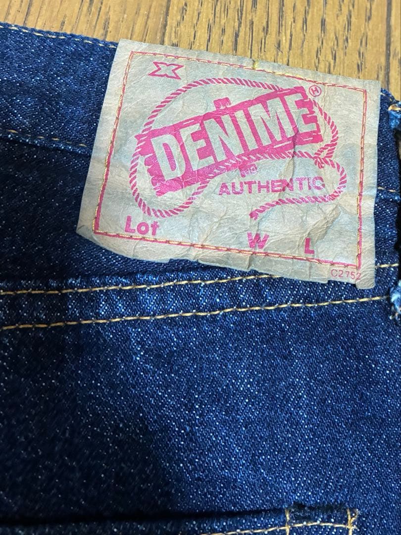 denime セルヴィッチ　赤身　濃紺　デニム