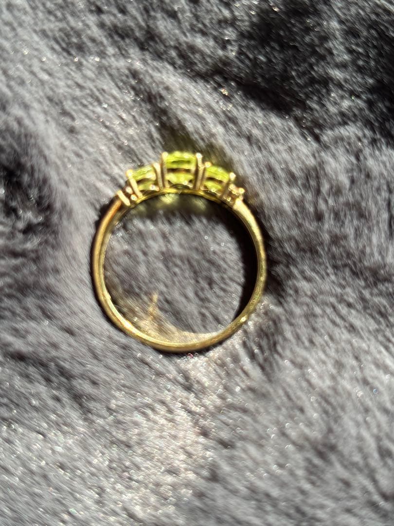 幻のパロットクリソベリルリング　K18