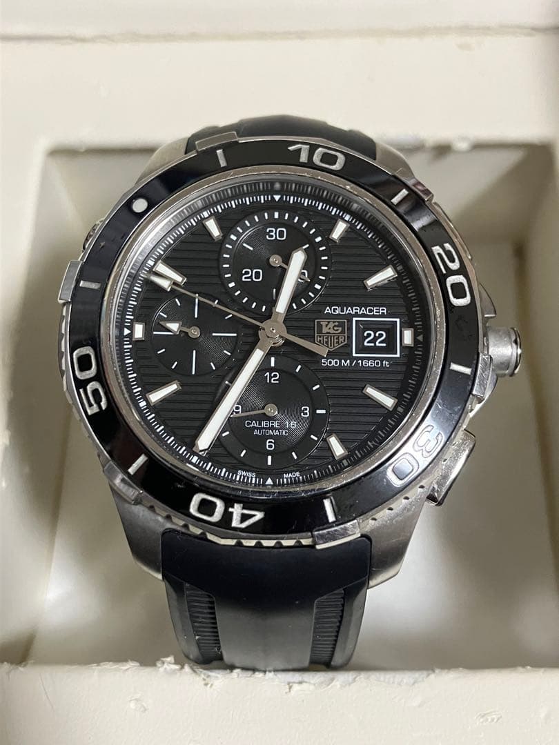 タグホイヤー　アクアレーサー　キャリバー16 500m クロノグラフ　自動巻き