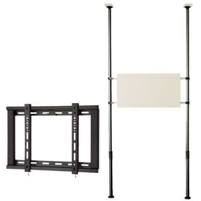 突っ張りポール式 テレビ壁掛けシステム ショートポールセット