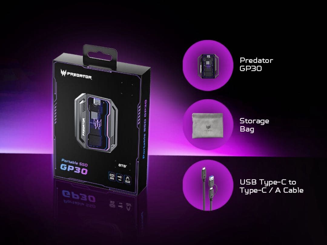 マウス・トラックボール Portable SSD Predator GP30 2TB