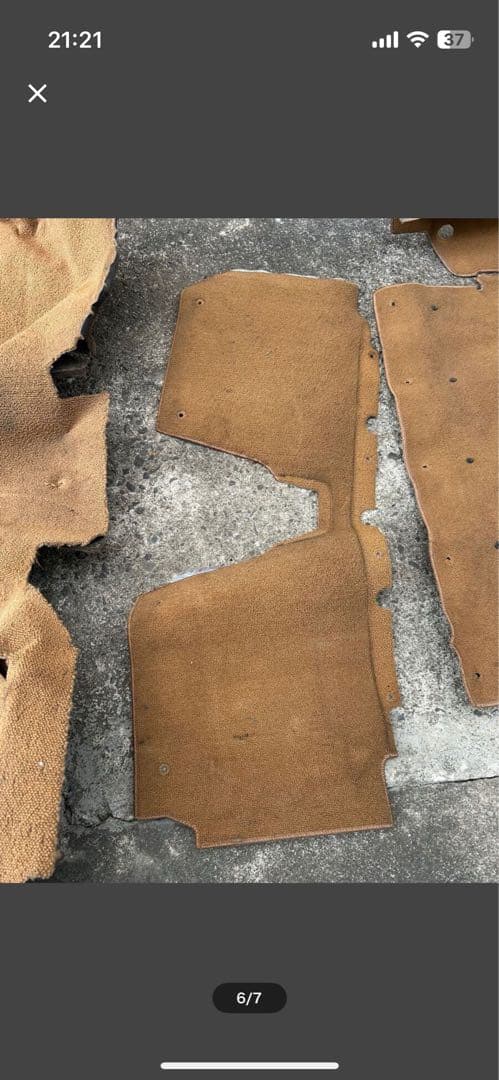 ユーノスロードスター　Vスペシャル フロアカーペット　タンカラー