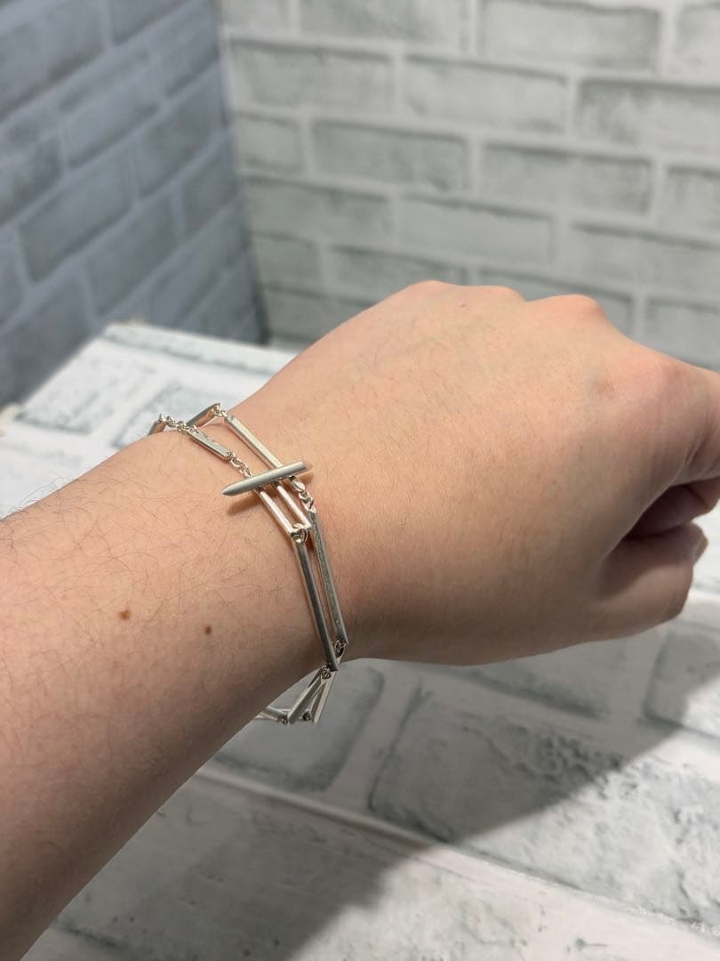 美品　オールドグッチ　Tバー　スティックチェーン　ネックレス　トムフォード期