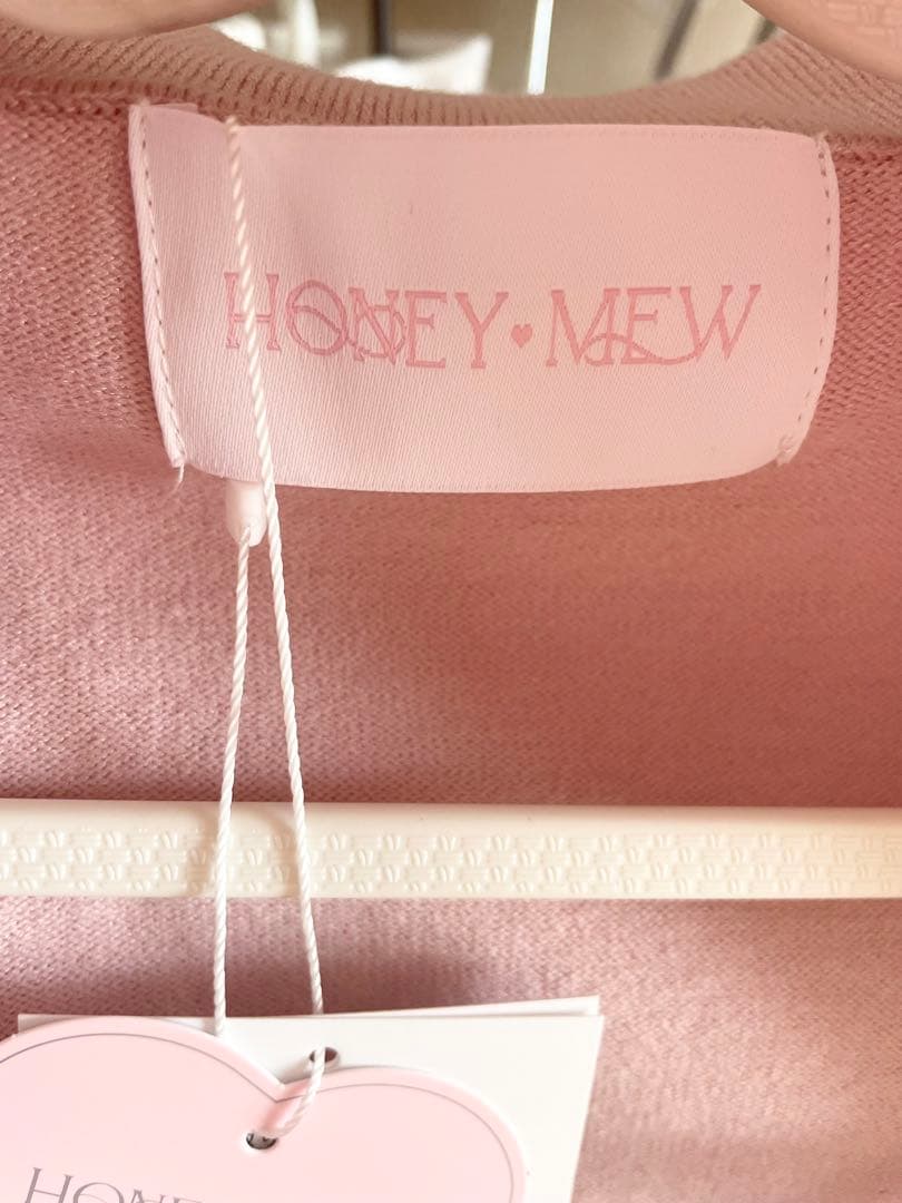 honeymew 千鳥柄ハイネックアンサンブルトップス