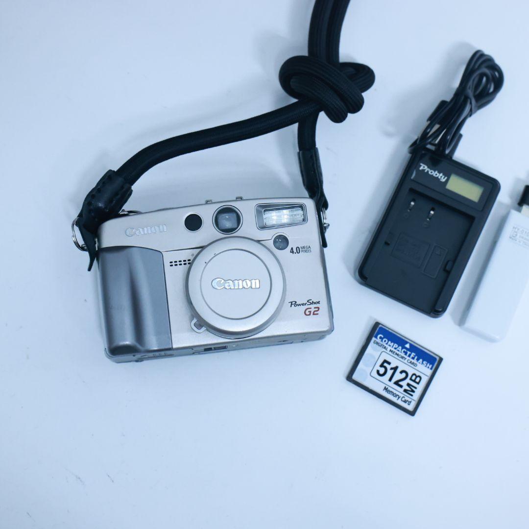 スマホ転送可 Canon デジタルカメラ PowerShot G2 カード他付