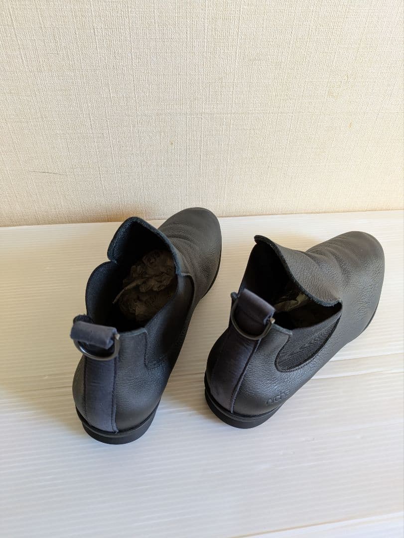 アルシュ NASSEY サイドゴアショートブーツ 黒 38