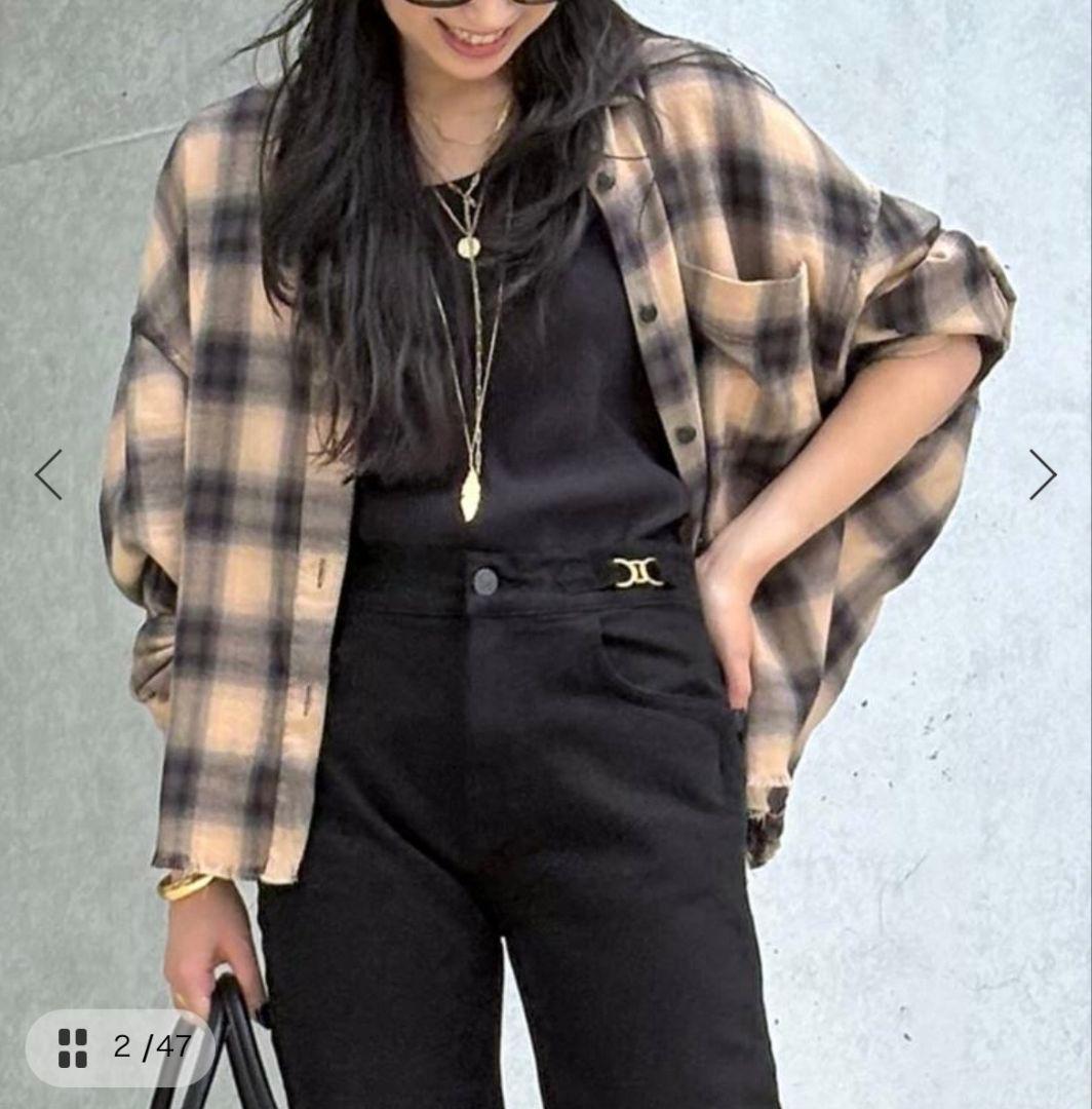 AP STUDIO　クロップドチェックシャツ 【新品未使用品】タグ付き