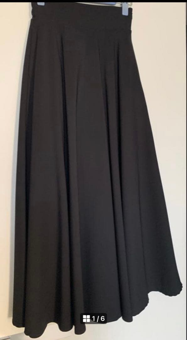 【新品•未使用】JENNE フレアロングスカート ブラック