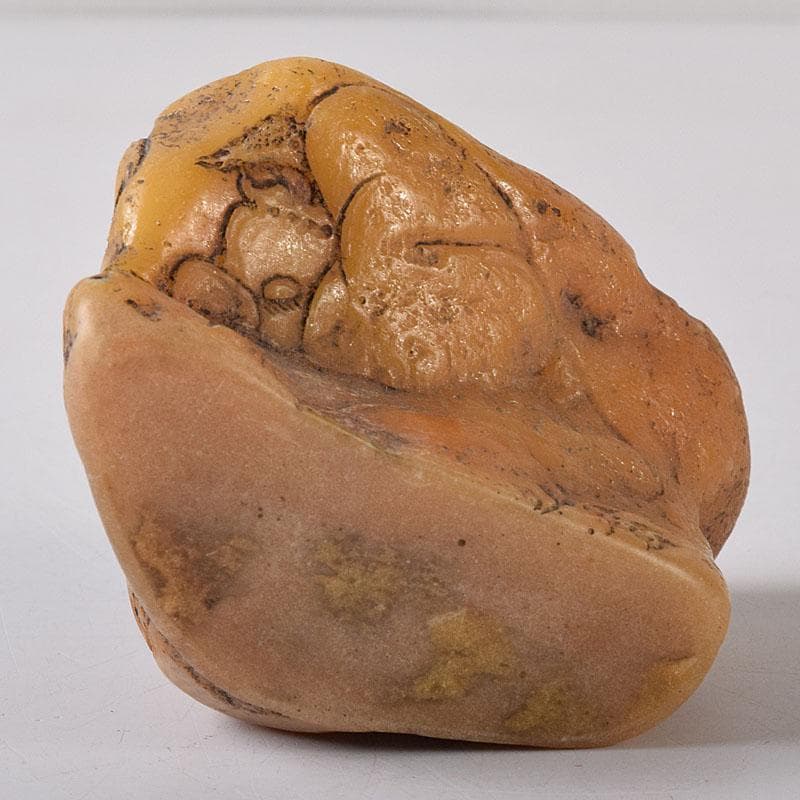 中国　篆刻　玉石田黄石彫刻　山水人物刻　印材　置物　V　R8469