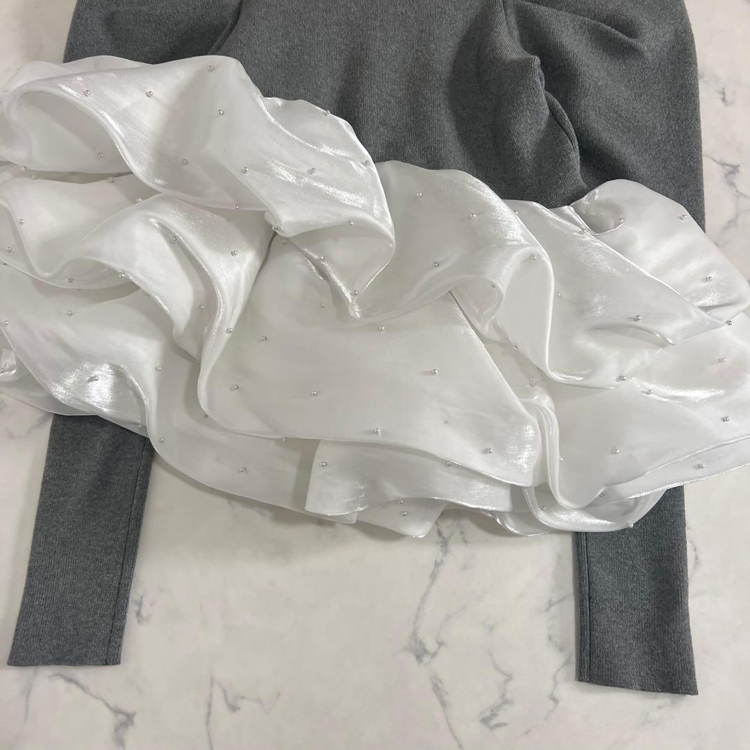 Bibiy. ビビィ AMELIE PEPURAMU KNIT グレー