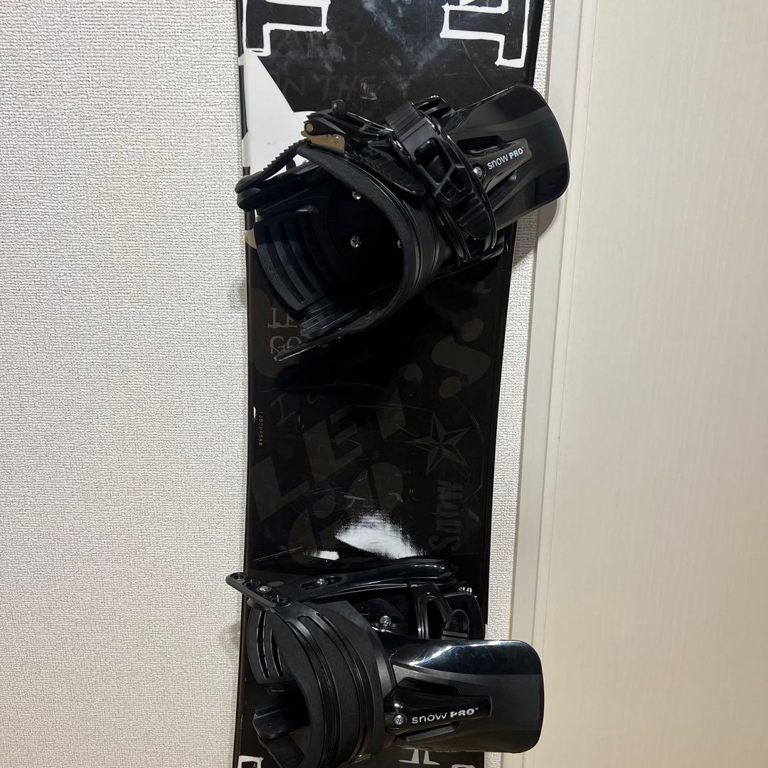 SLQ キッズ スノーボード 130cm ブラック 初心者 美品 スノープロ