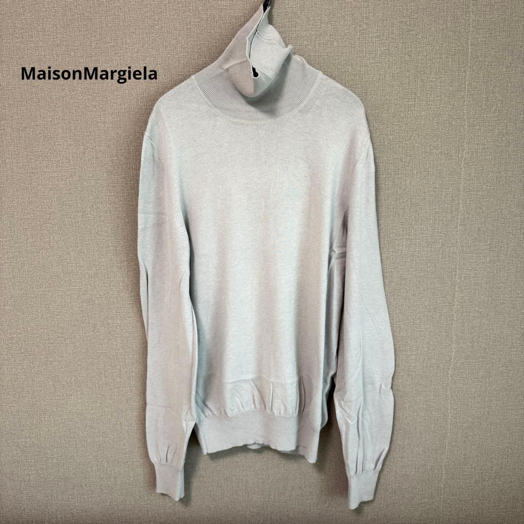 MaisonMargiela メゾンマルジェラ エルバーポッチ付ハイネックニット