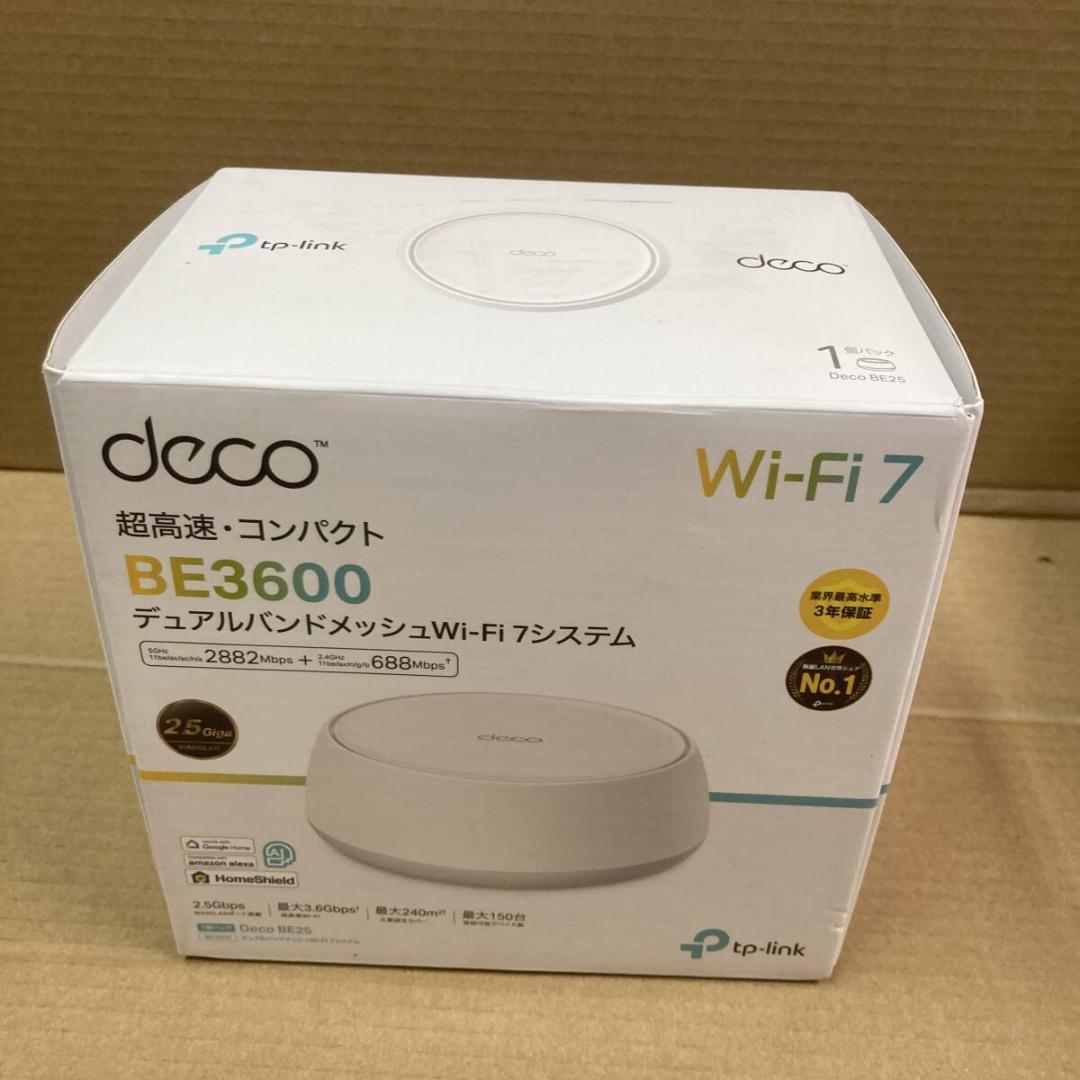 Deco BE25 BE3600デュアルバンドメッシュWi-Fi 7 1パック