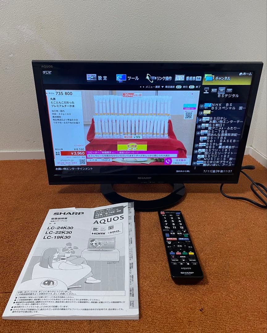 ぴ太郎　シャープ 19V型 液晶テレビ ハイビジョン 外付HDD対応