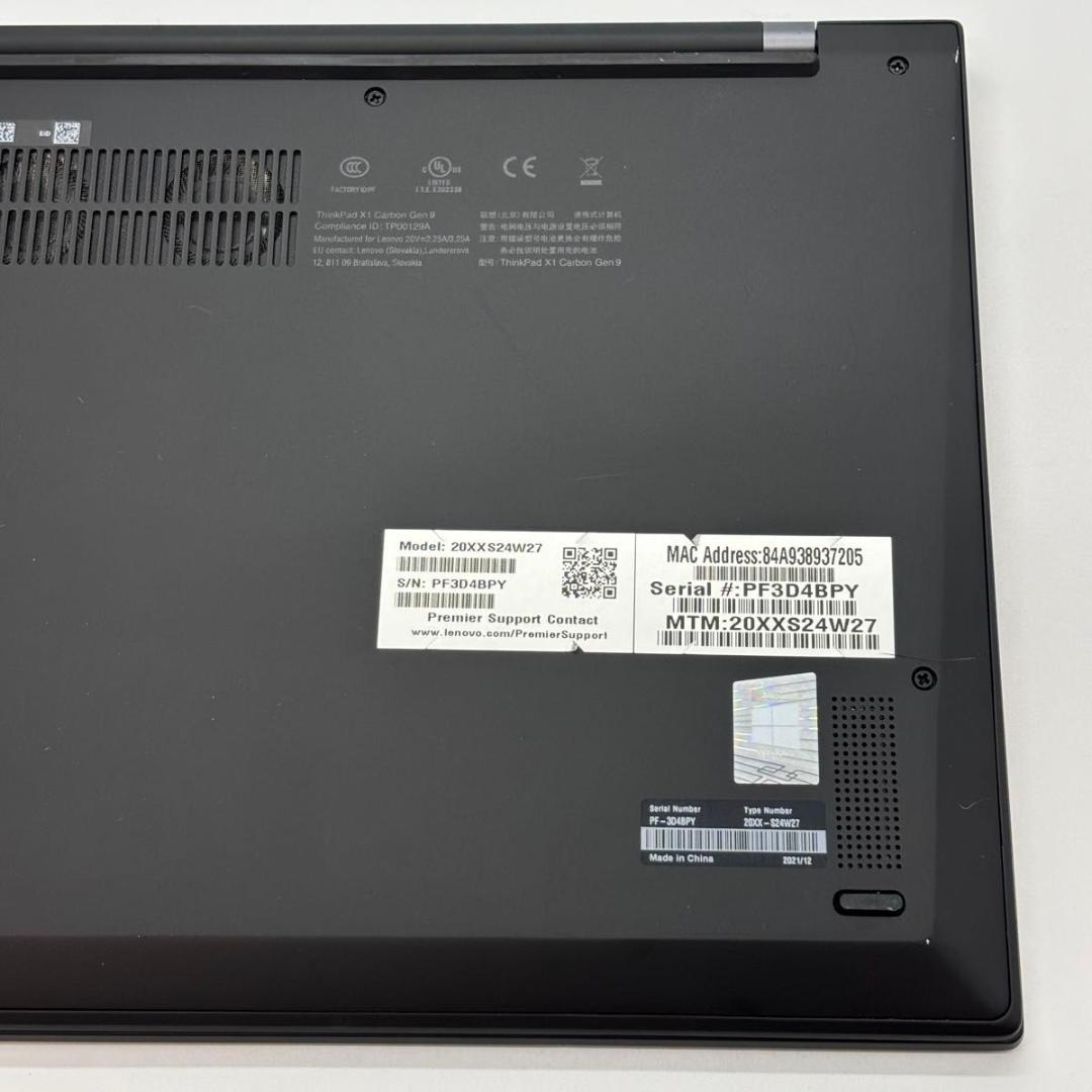 ThinkPad X1 Carbon Gen 9 I7-1165/タッチ/LTE