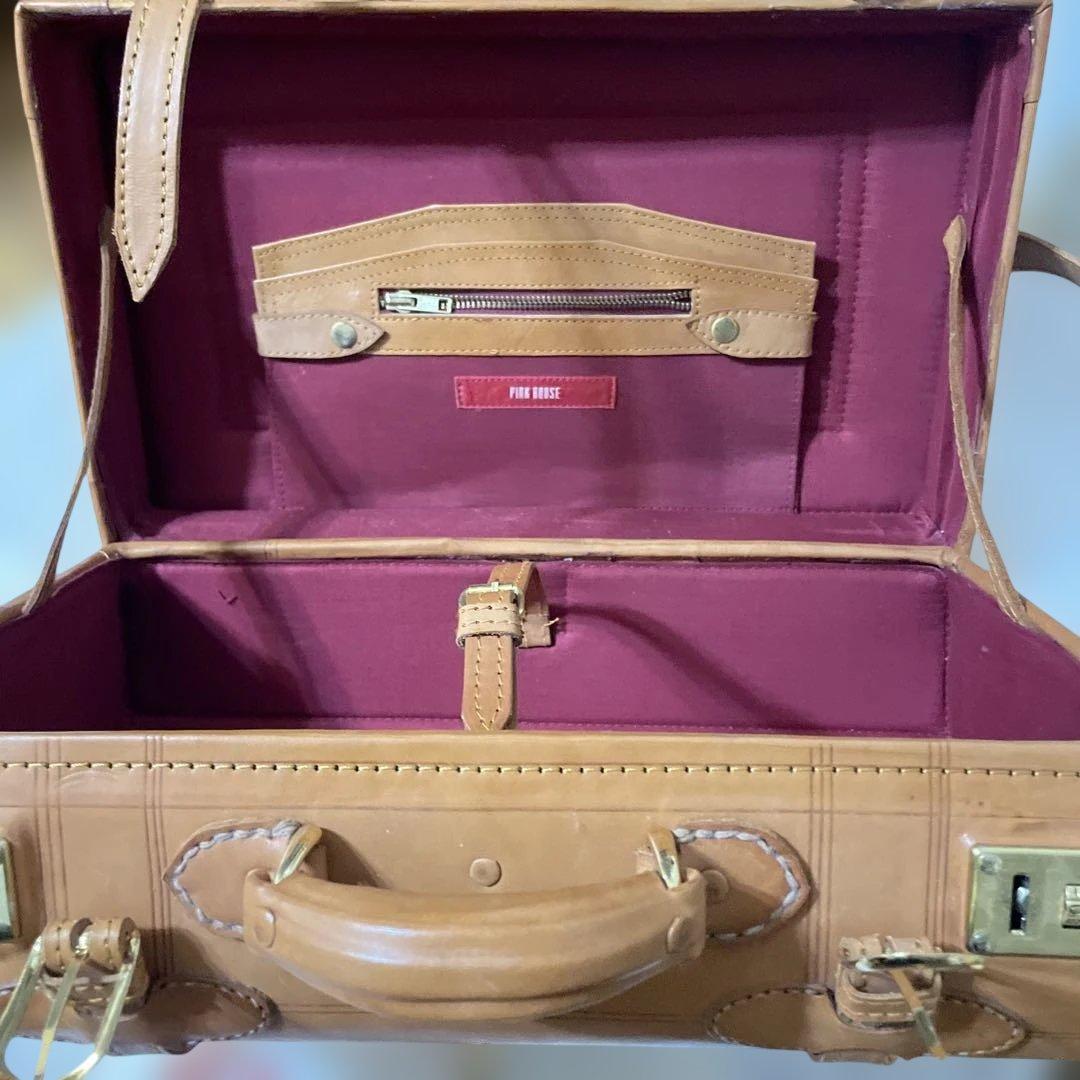 ピンクハウスレザー ボストンバッグ ショルダー付き