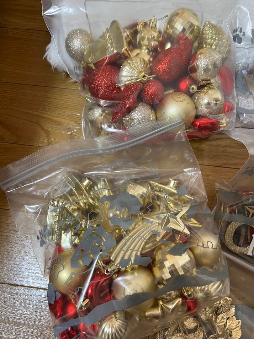 クリスマスツリー180cm☆ オーナメント&電飾&収納セット