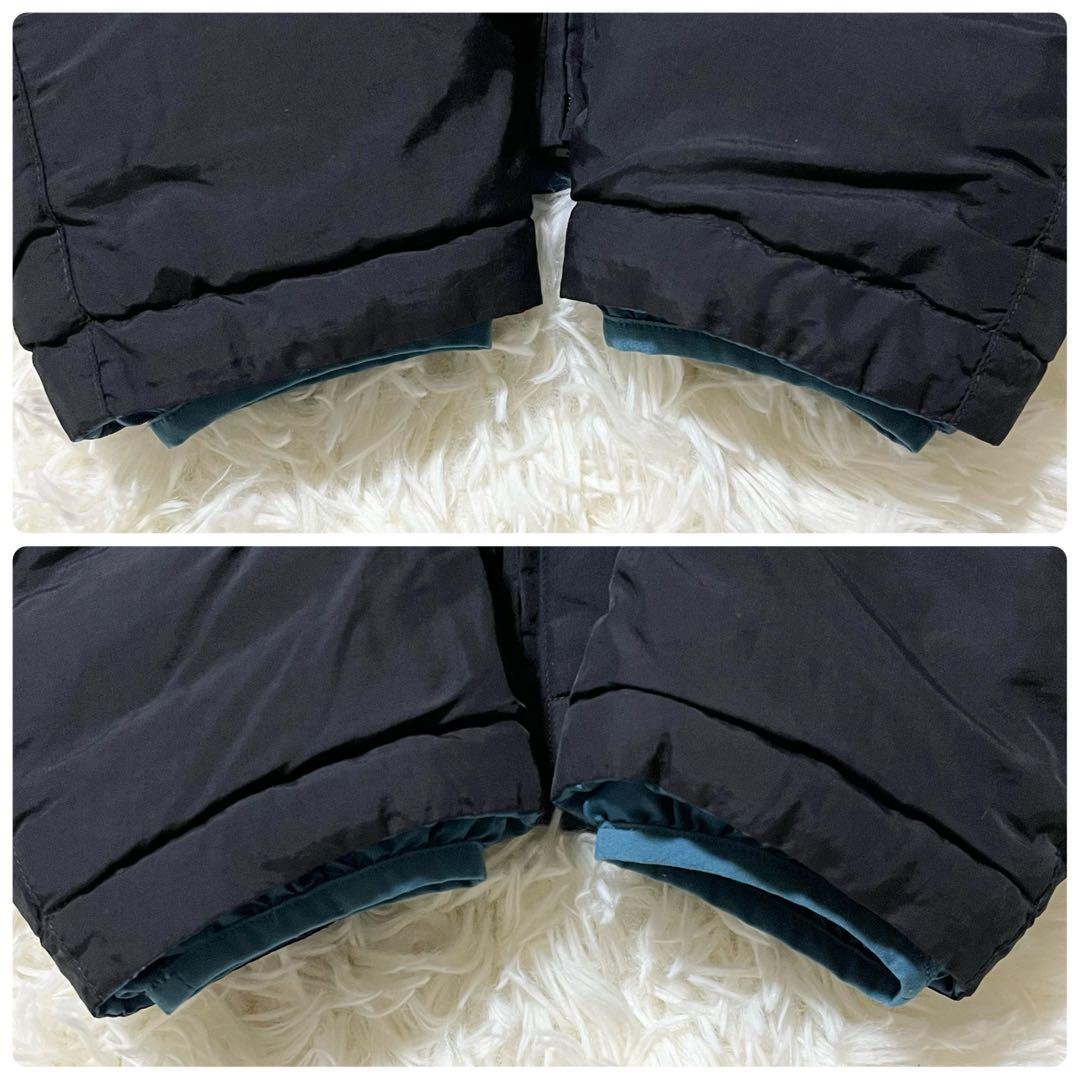 モンベル コロラドパーカ リバーシブルダウン メンズS ブラック×ブルー