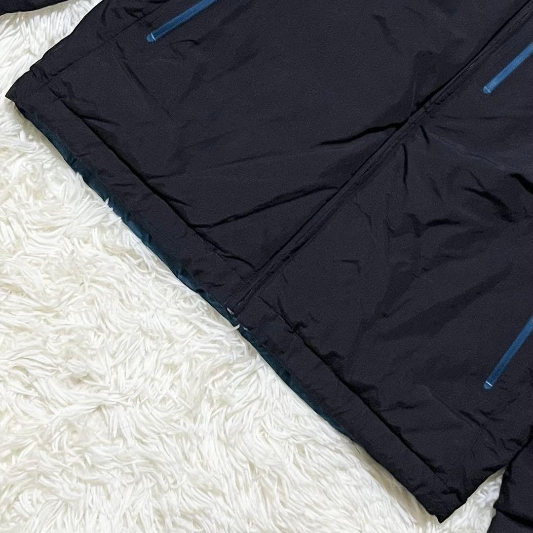 モンベル コロラドパーカ リバーシブルダウン メンズS ブラック×ブルー