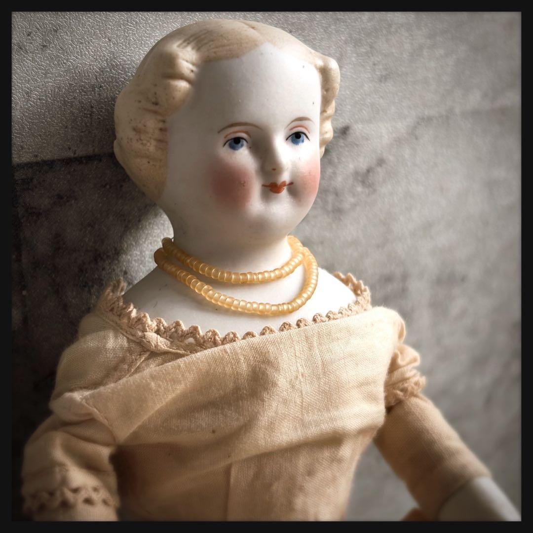 レアアンティーク パリアンドール　ビスクドール　チャイナヘッドドール