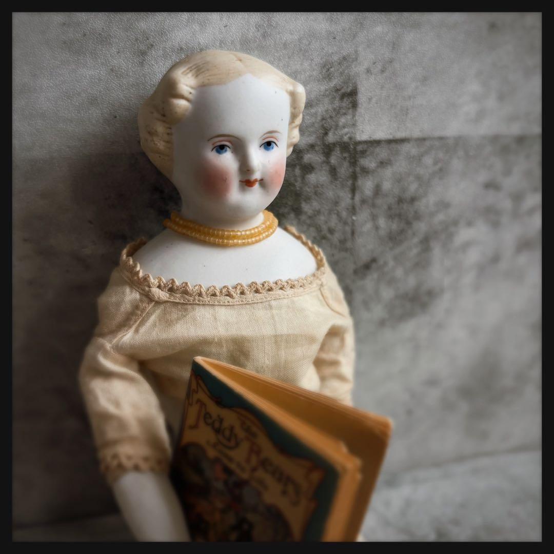 レアアンティーク パリアンドール　ビスクドール　チャイナヘッドドール