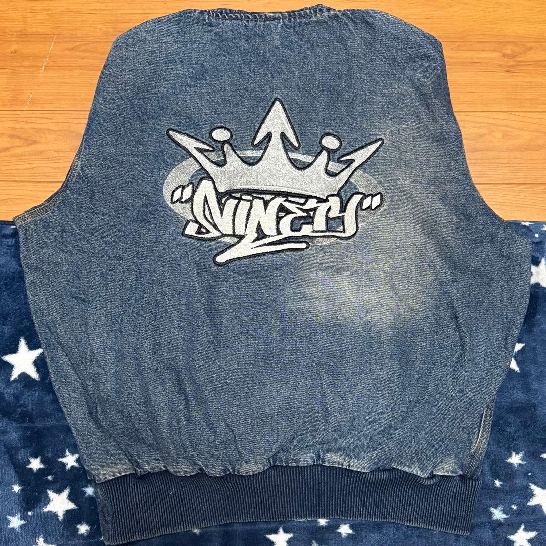 9090 デニムパーカー デニムジャケット フード付きジップパーカー