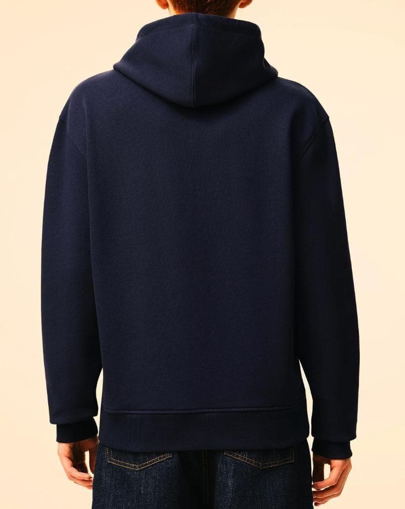 【新品 AMI Paris】パーカー ネイビー L 男女兼用 正規品 赤刺繍ロゴ