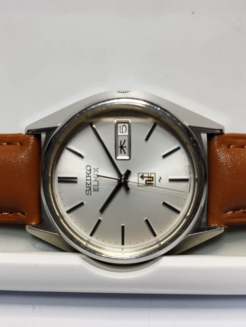 【昭和国産腕時計】セイコー07エルニクス　無接点テンプ駆動　8振動