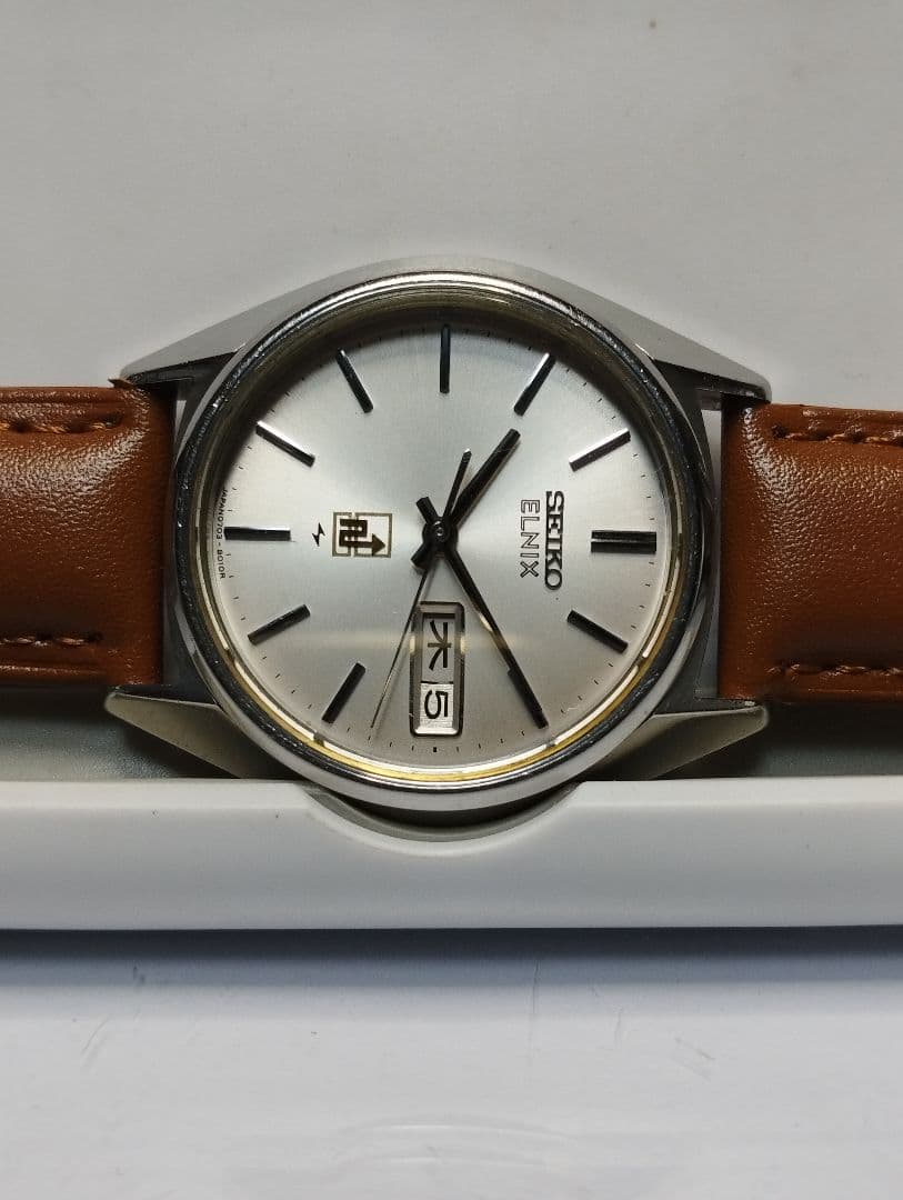 【昭和国産腕時計】セイコー07エルニクス　無接点テンプ駆動　8振動