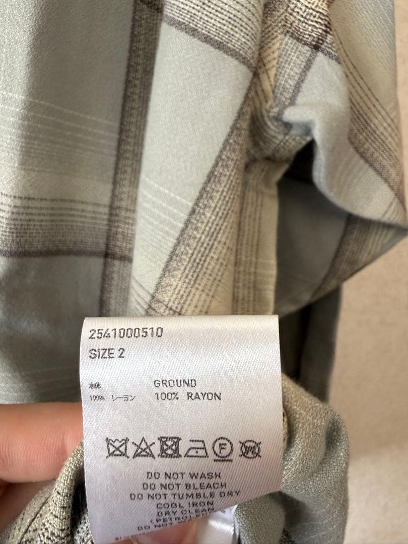 SUGARHILL チェック柄長袖シャツ グレー系