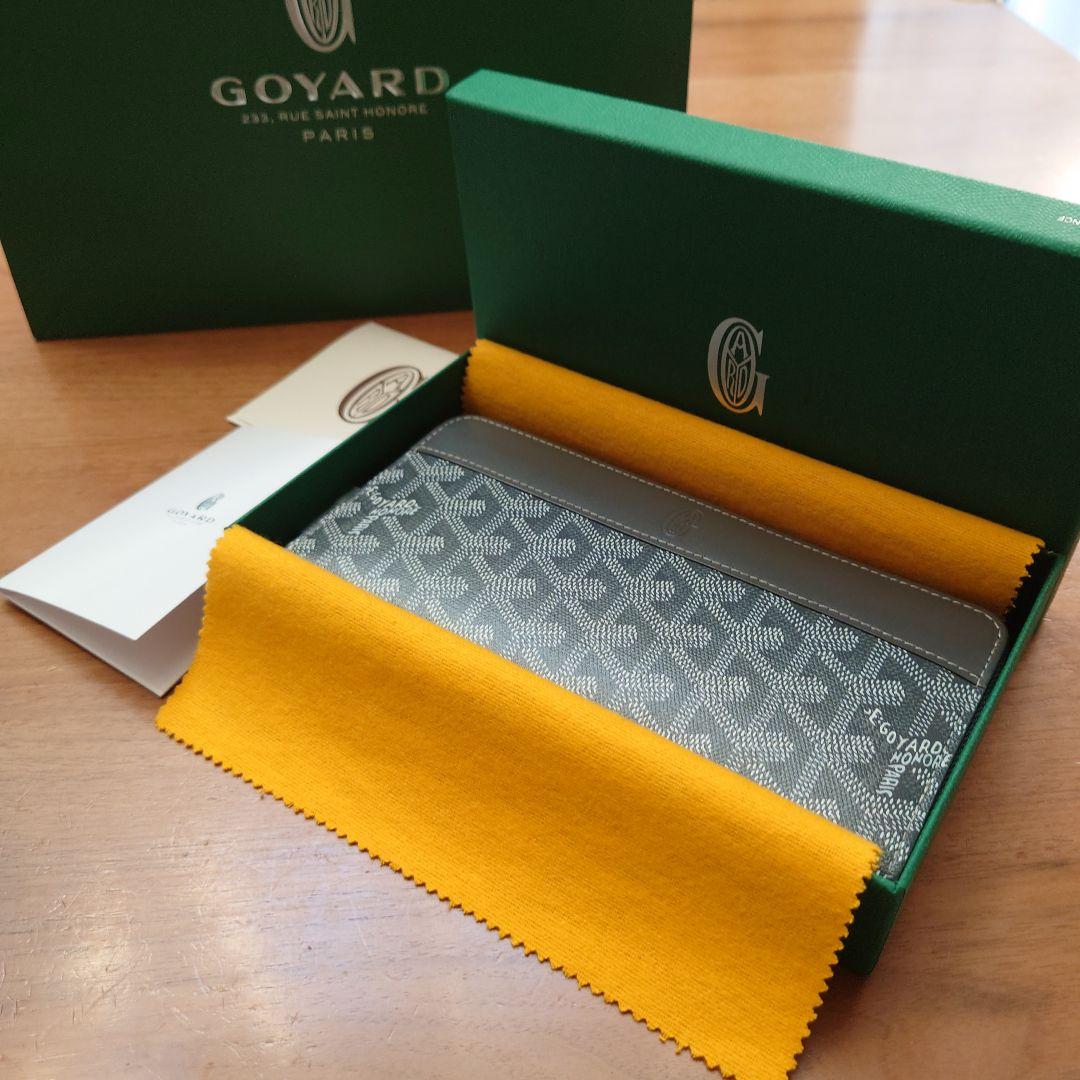【美品】【購入証明書付】GOYARD/ゴヤール マティニオンGMウォレットグレー