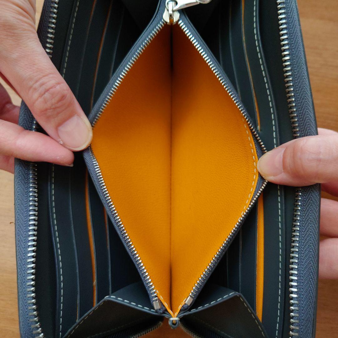 【美品】【購入証明書付】GOYARD/ゴヤール マティニオンGMウォレットグレー