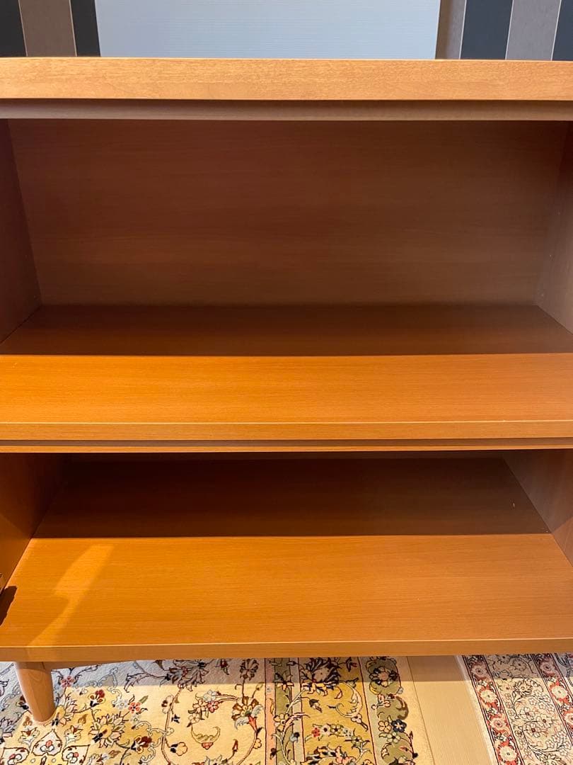 ナチュラルウッド キャビネット 収納