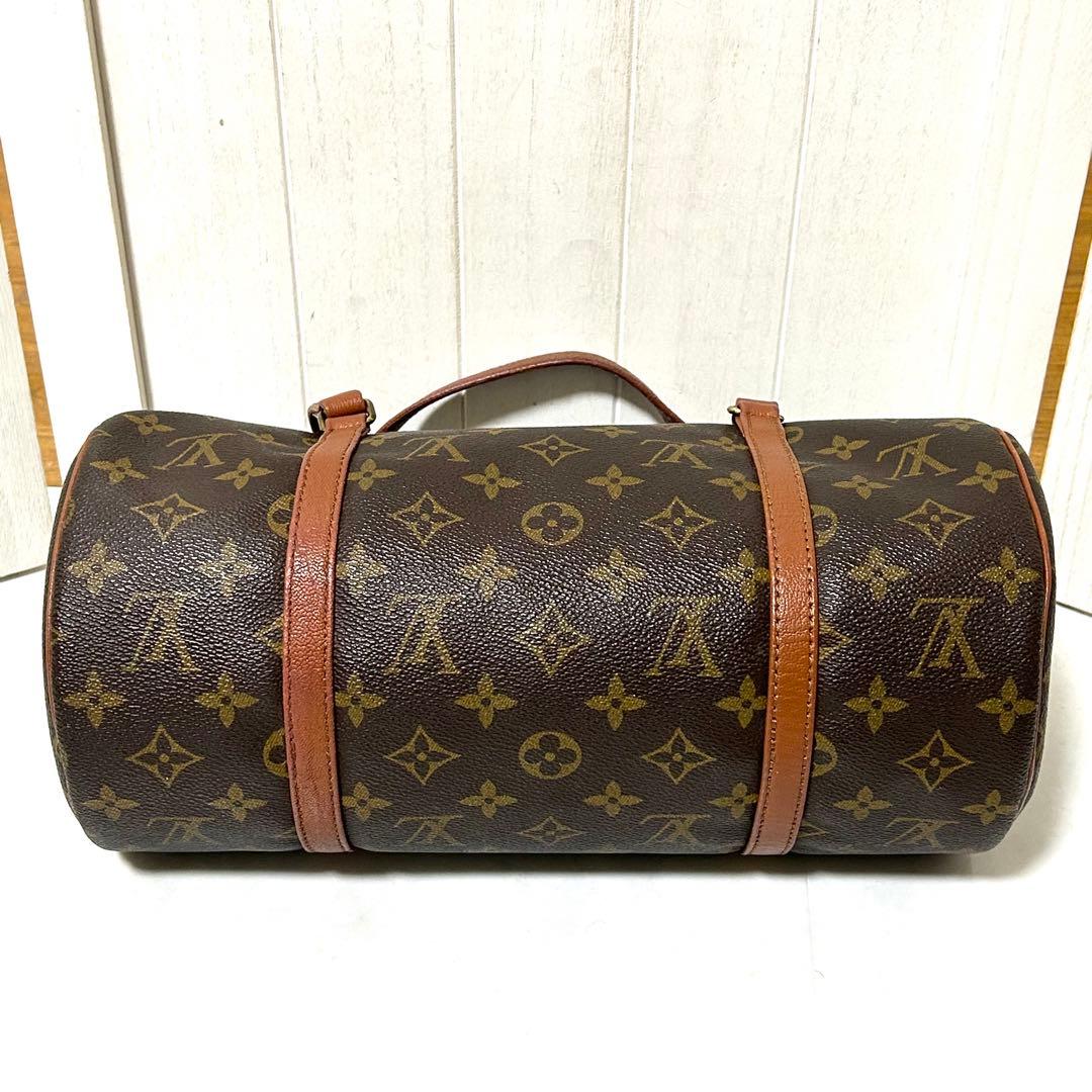 LOUIS VUITTON パピヨン 30 モノグラム ハンドバッグ ポーチ付
