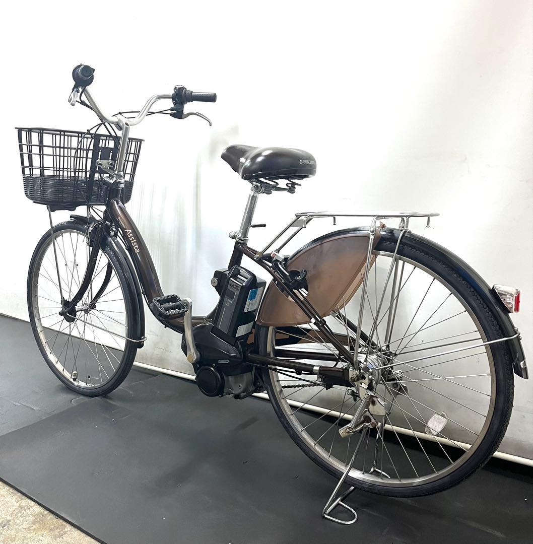 1年保証 送料無料　ブリヂストン　アシスタ　26インチ　茶色　電動アシスト自転車