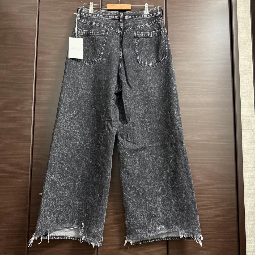 CTHY 超甘撚り VINTAGE WIDE JEANS ブラック サイズ3