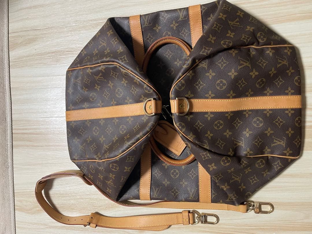 美品 ルイ・ヴィトン モノグラム ボストンバッグ　キーポル バンドリエール50