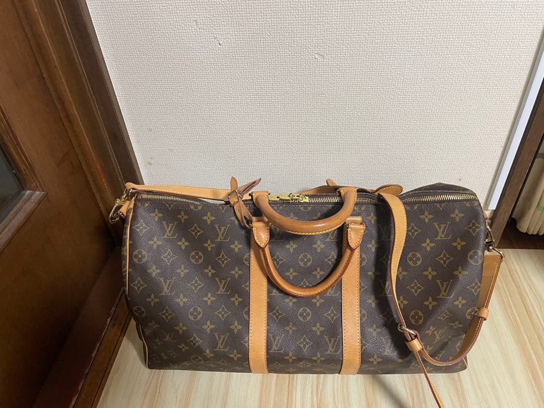美品 ルイ・ヴィトン モノグラム ボストンバッグ　キーポル バンドリエール50