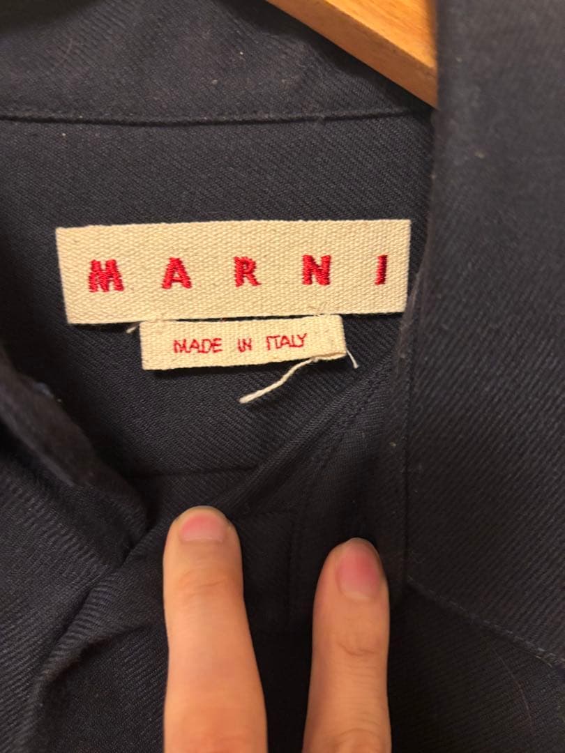 MARNI ネイビーシャツ サイズ48