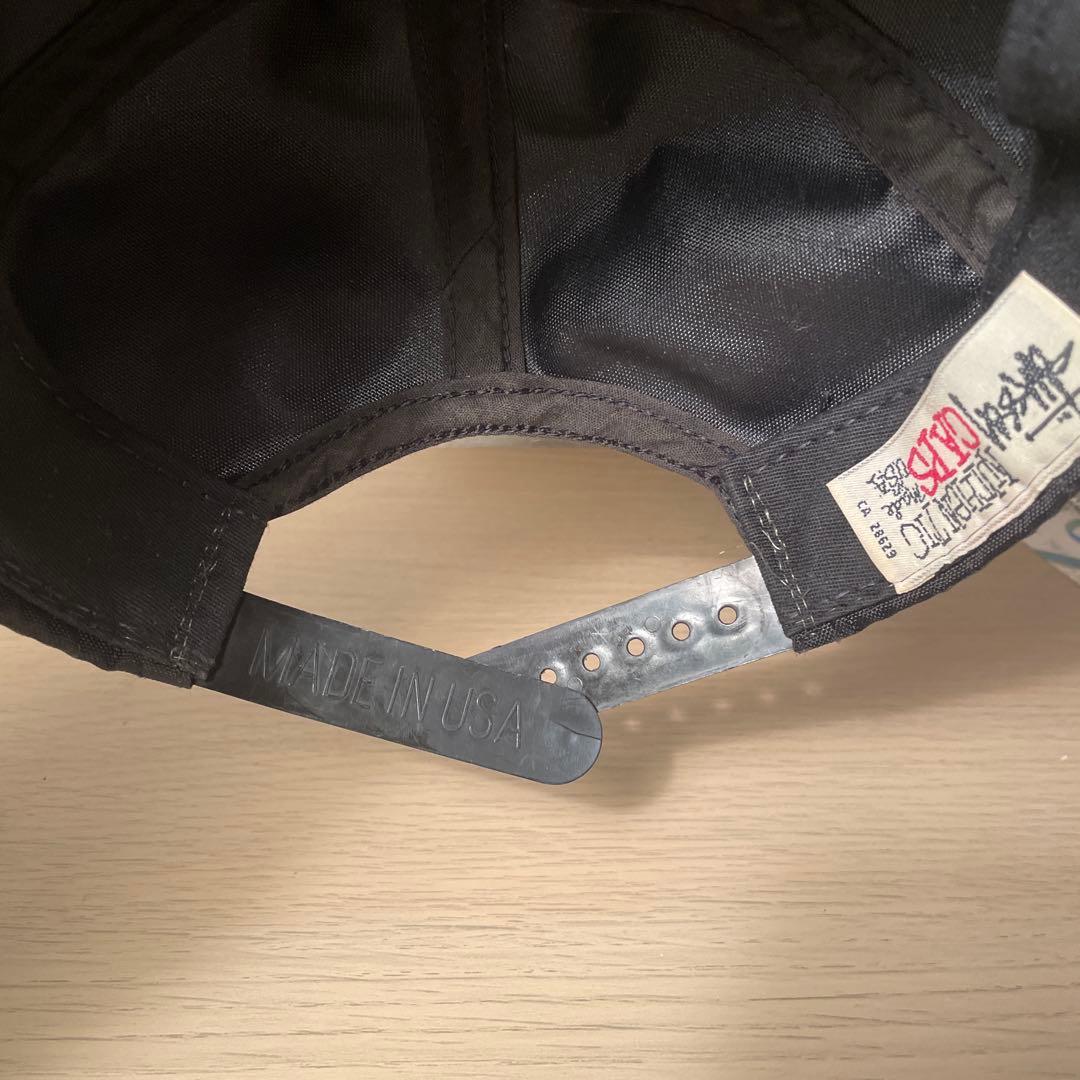 90s old stussy ナイロンキャップ 白タグ USA製