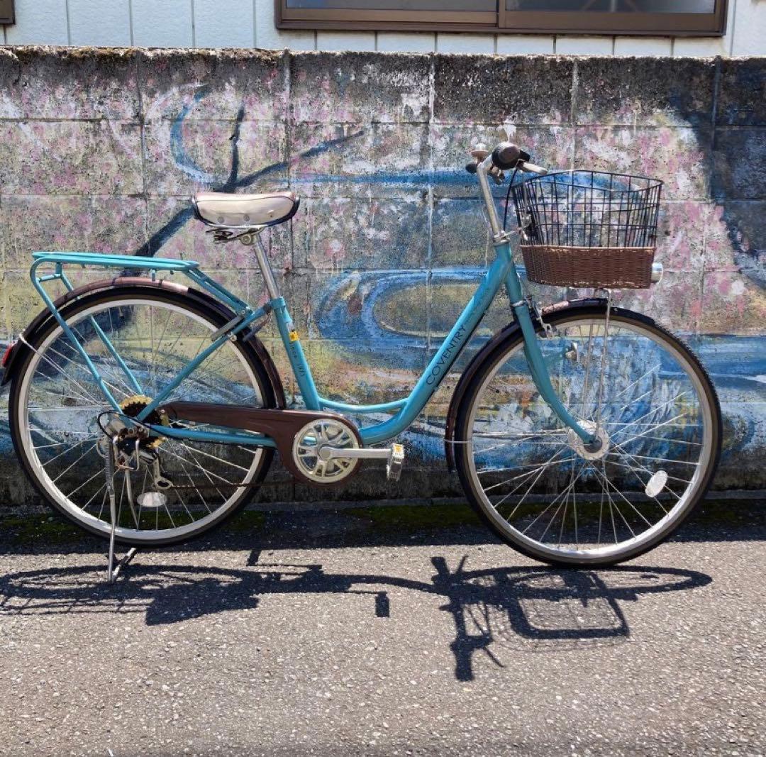 ママチャリ　26インチ　6段ギヤ　LEDオートライト　東京都引取限定