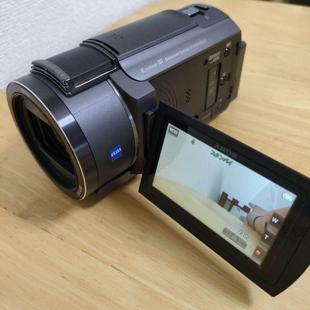 ソニー4Kビデオカメラ SONY FDR-AX40　バッテリー2個