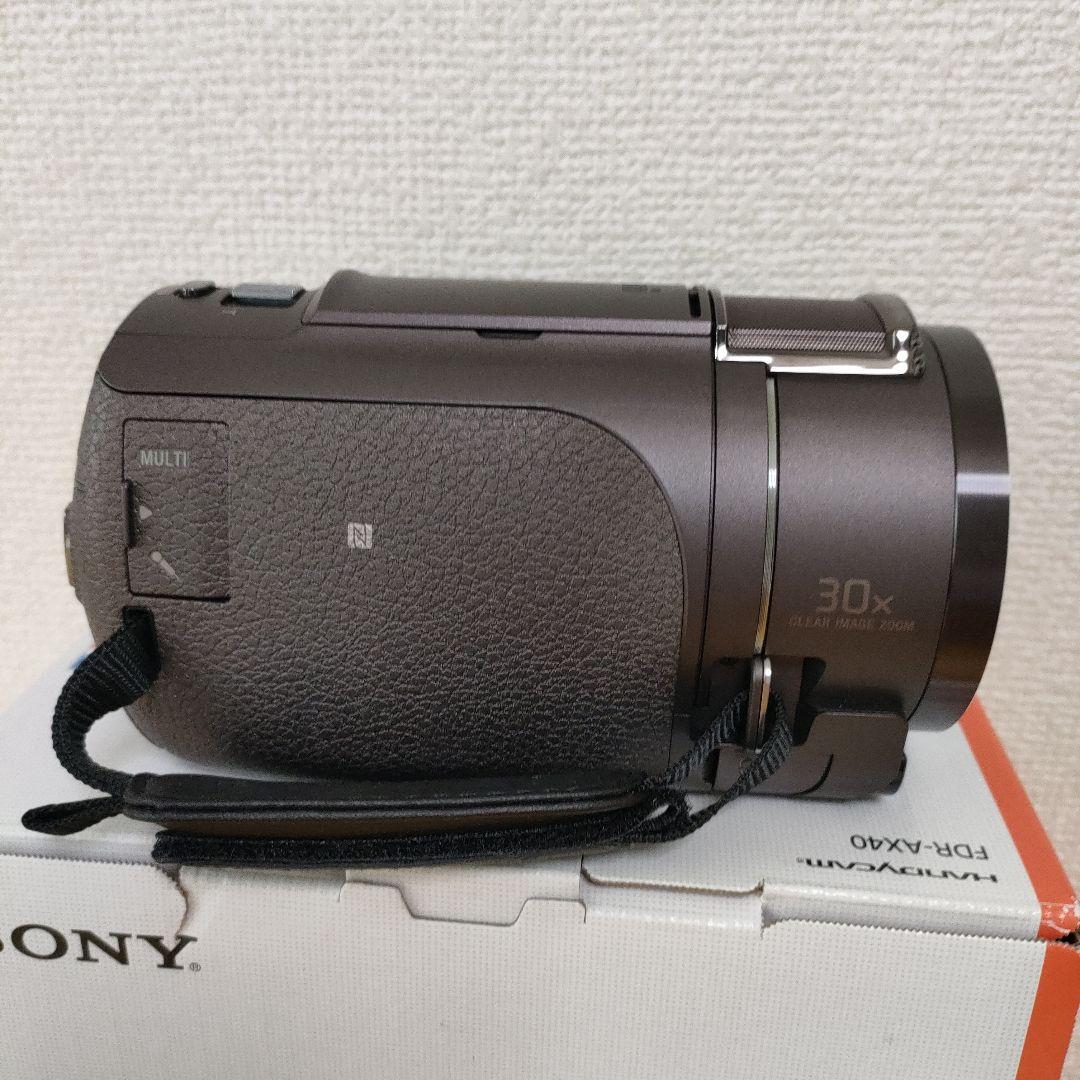 ソニー4Kビデオカメラ SONY FDR-AX40　バッテリー2個
