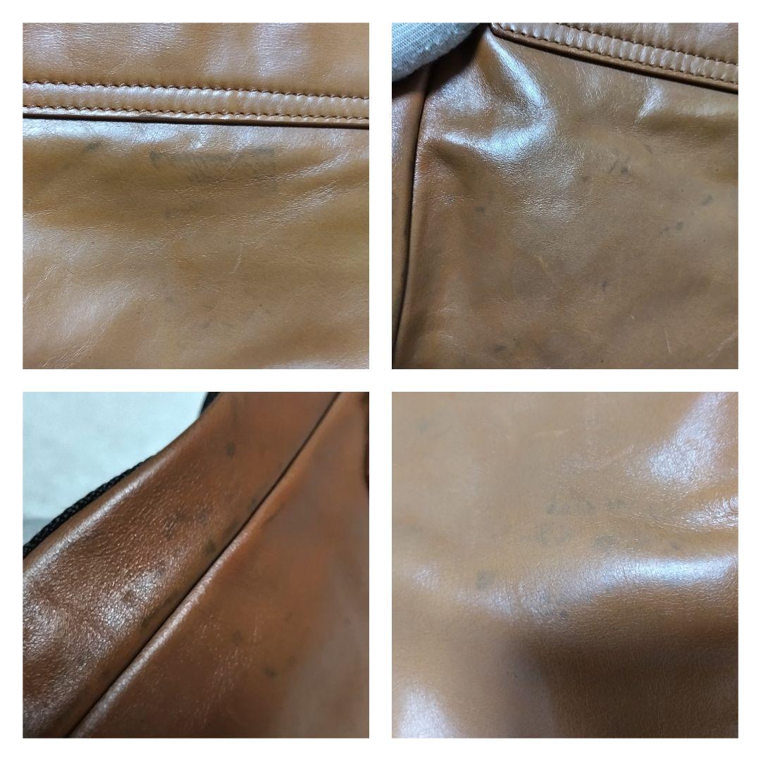 【激レア】BOSS ヒューゴボス カウスキン レザー ロゴ メッセンジャーバッグ